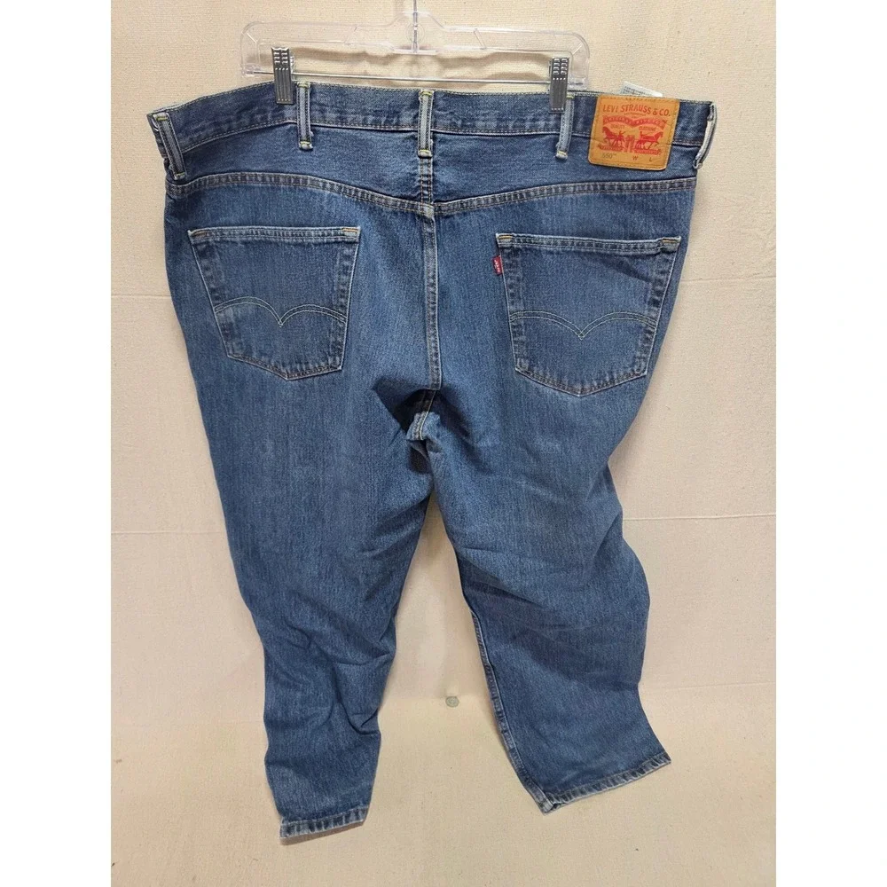 Levis 550 Relaxed Fit Tapered Leg Blue Denim Jeans Mens 44x30 2764